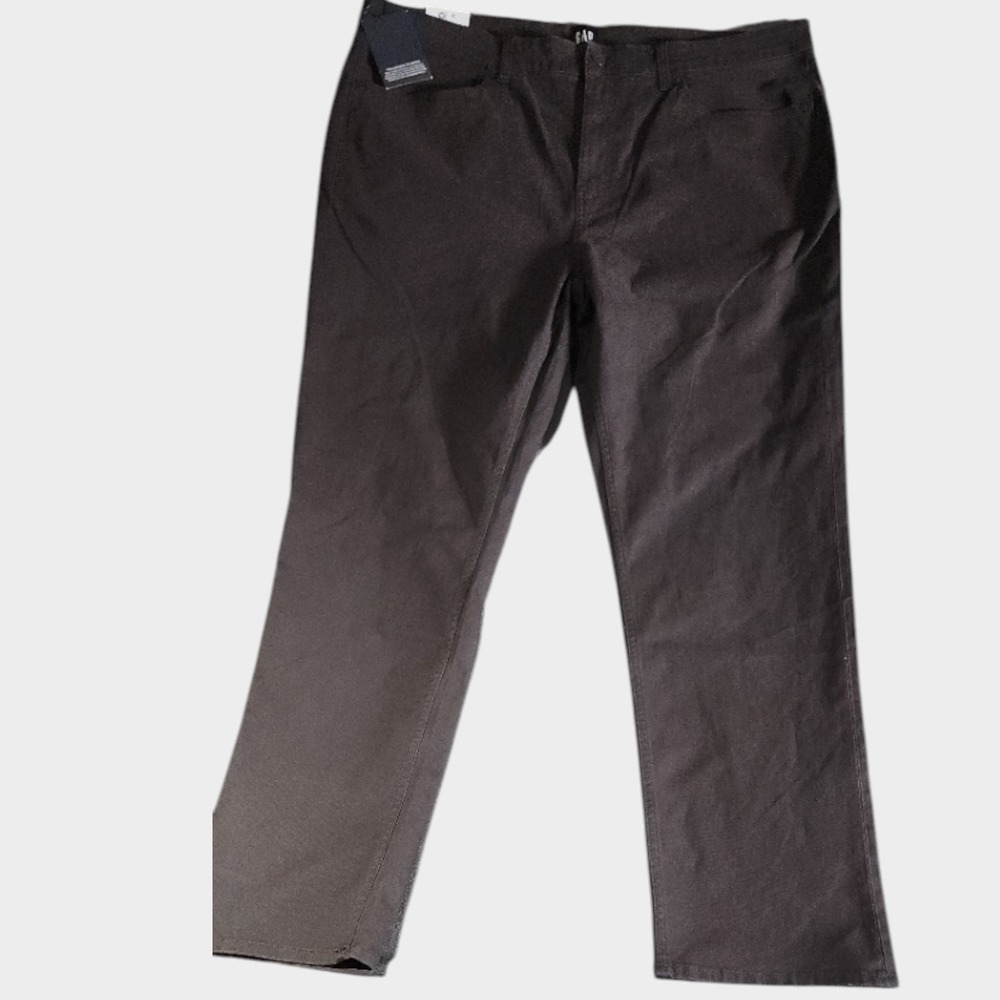 Gap Mens Slim Fit 5 Pocket Pants 40x30 Brown Stretch Soft Flat Front Casual NWT